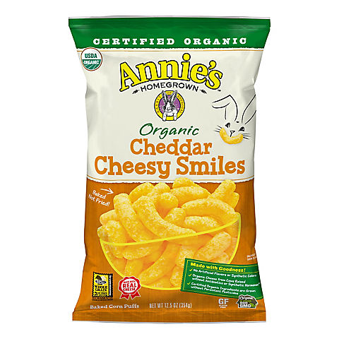 Annie's Organic Cheddar Cheesy Smiles, 4 oz.