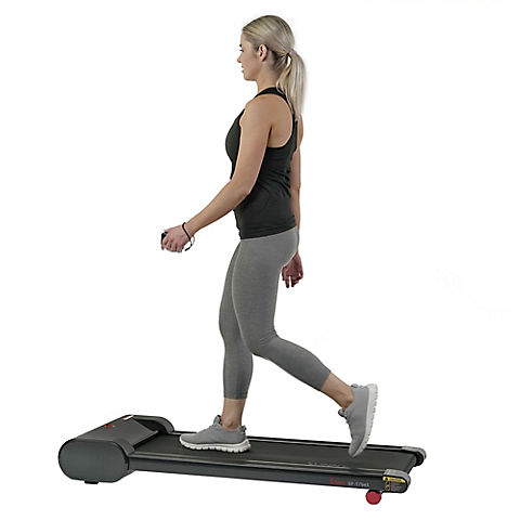 Sunny Health & Fitness Walkstation Slim Flat Treadmill