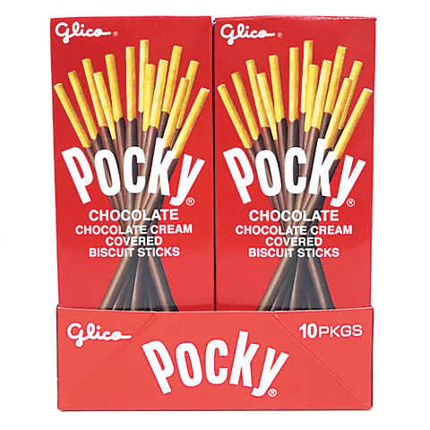 Pocky Chocolate Covered Biscuit Sticks, 10 ct.