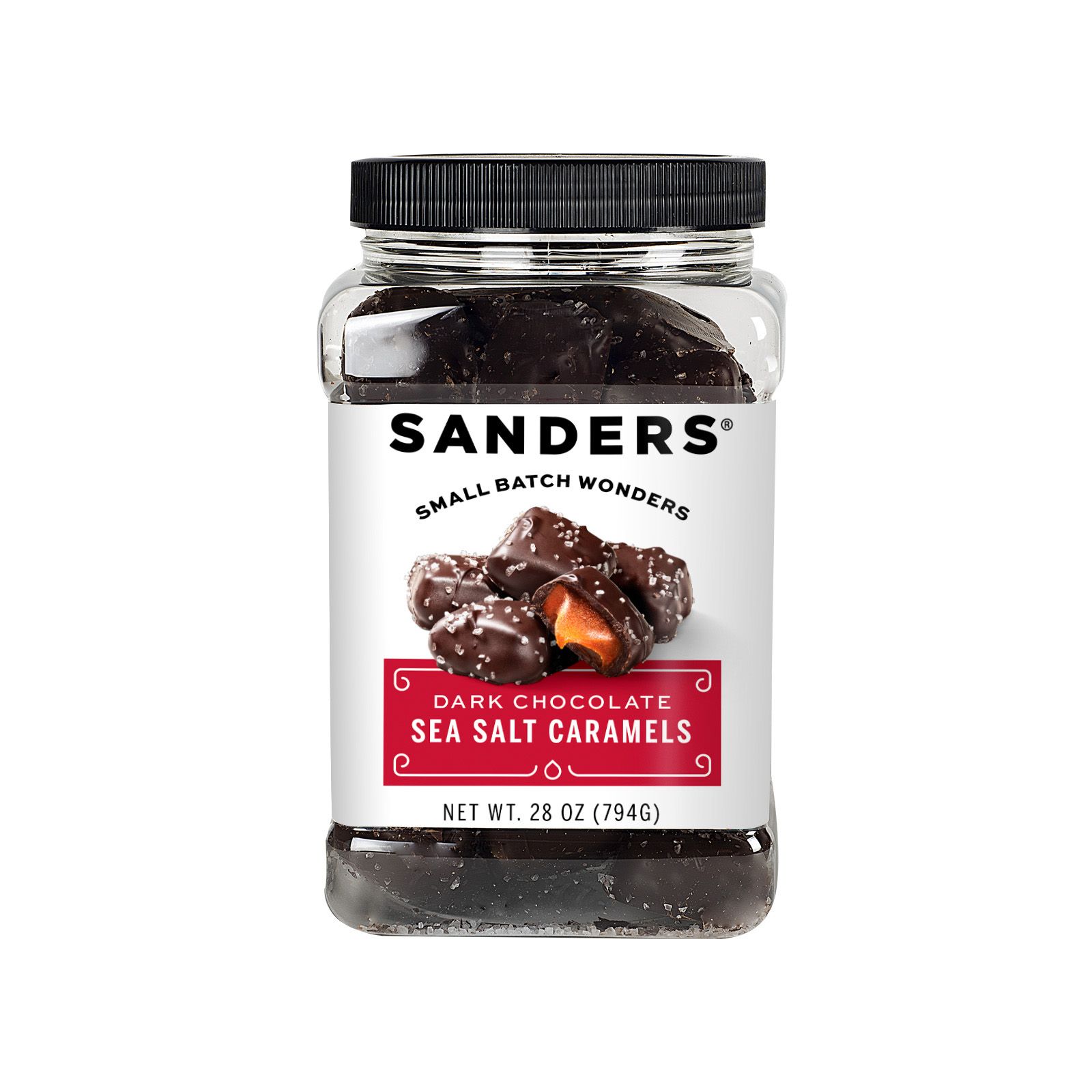 Dark Chocolate Caramel Sea Salt Tub, 28 oz.