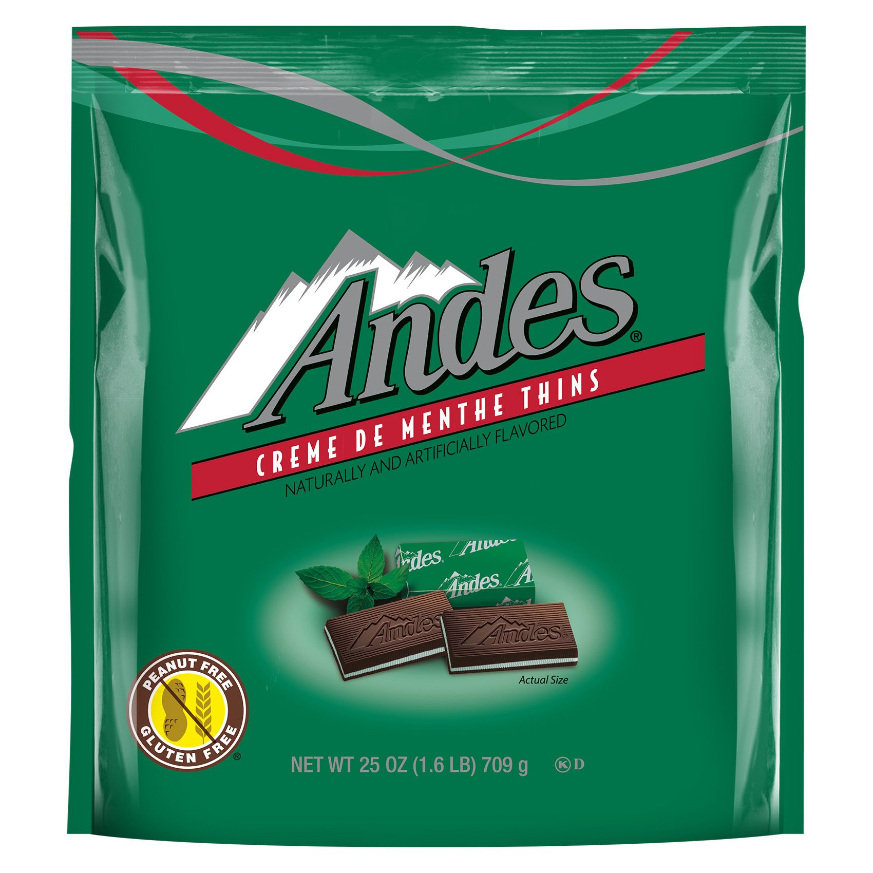 Andes Gold Foil Creme De Menthe Thins in Bulk