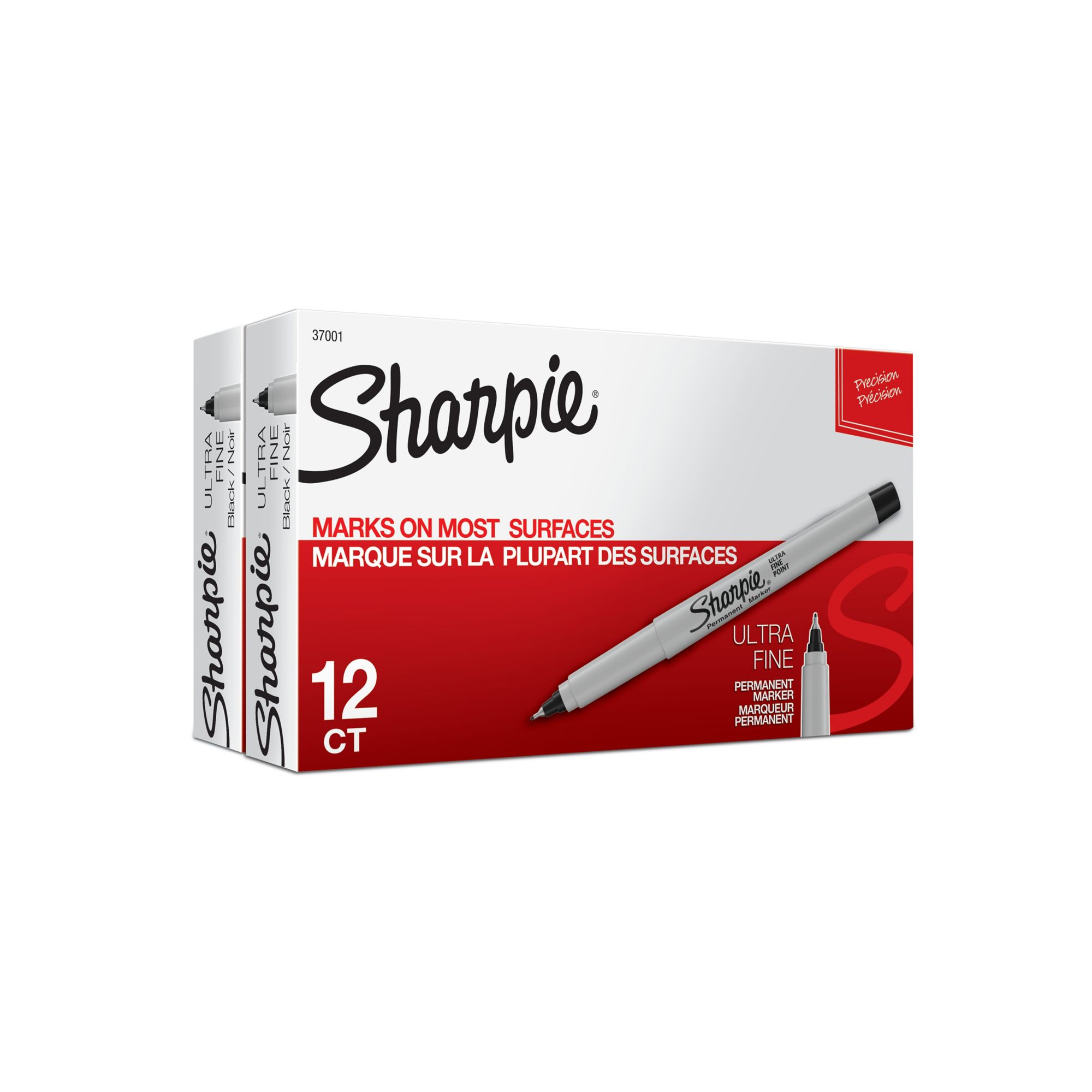 Sharpie Ultra Fine Point Permanent Marker (Black, 12-Pack) 37001