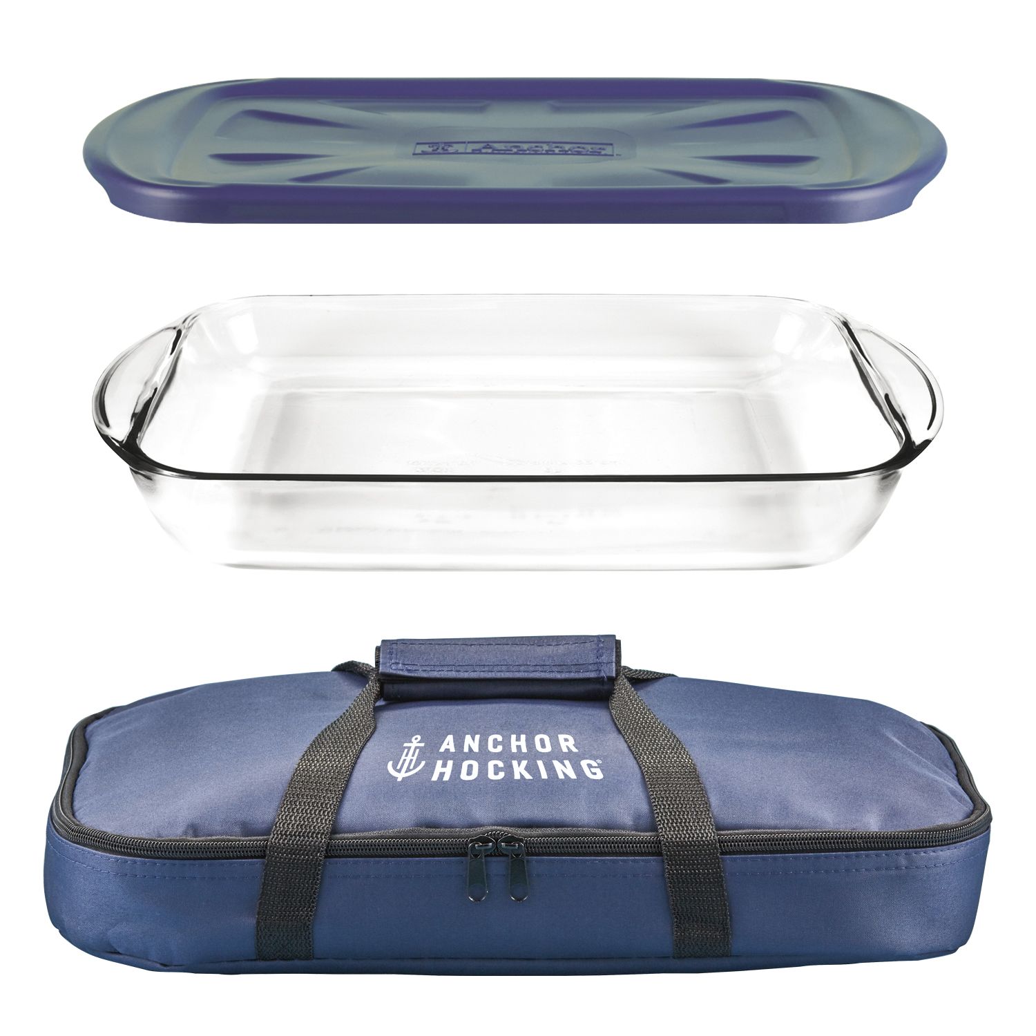 Anchor Hocking Glass Baking Dish with Lid, 3 Quart