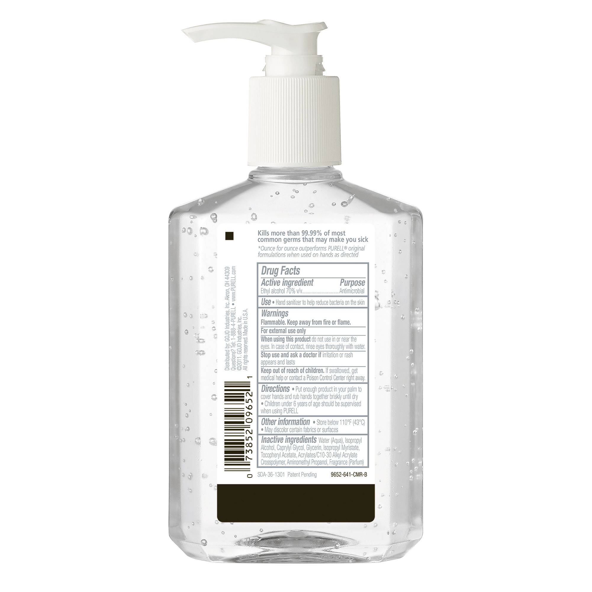 Hand Sanitizer Gel 8oz Bottle