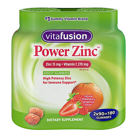Vitafusion Power Zinc Twin Pack, 180 ct.