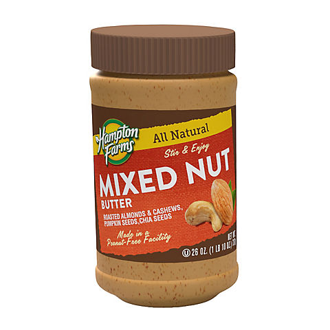 Hampton Farms Mixed Nut Butter, 26 oz.