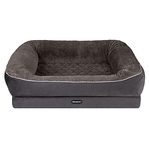 Beautyrest Large Ultra Plush Cuddler Pet Bed - Gray