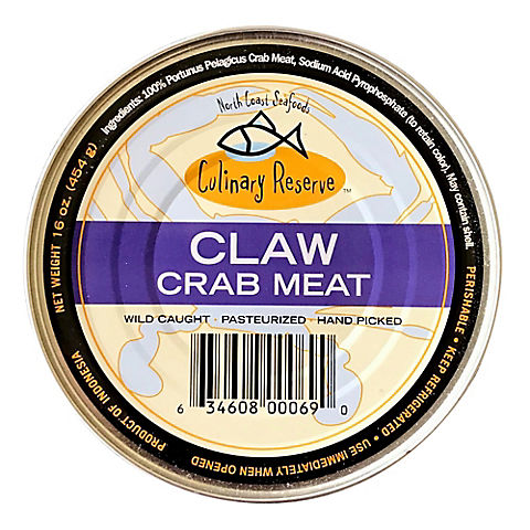 North Coast Seafoods Culinary Reserve Claw Crab Meat,  16 oz.