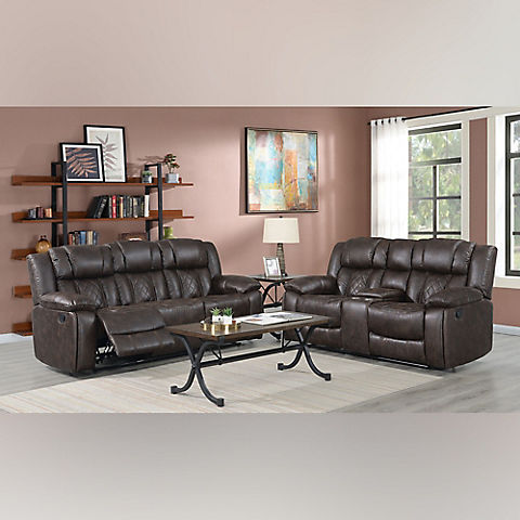 Kian Motion Auburn 2-Pc. Living Room Set with White Glove Delivery