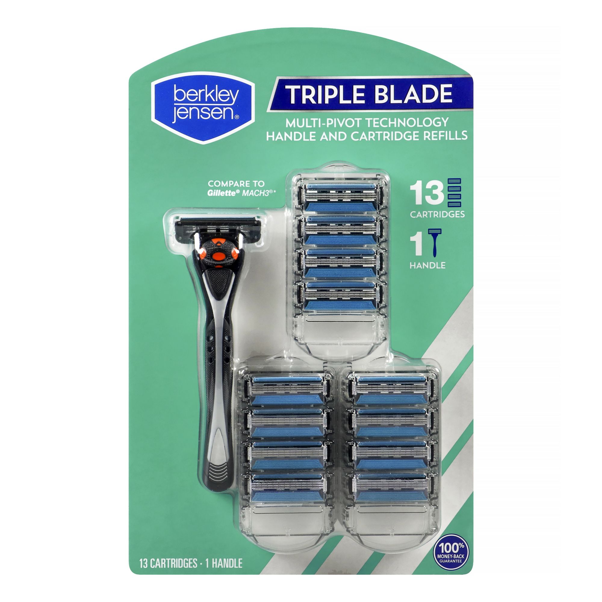  Women's Disposable Razors with Lubricating Strips, Triple  (Three) Blade, Rubber Grip, 15-ct Set : Beauty & Personal Care