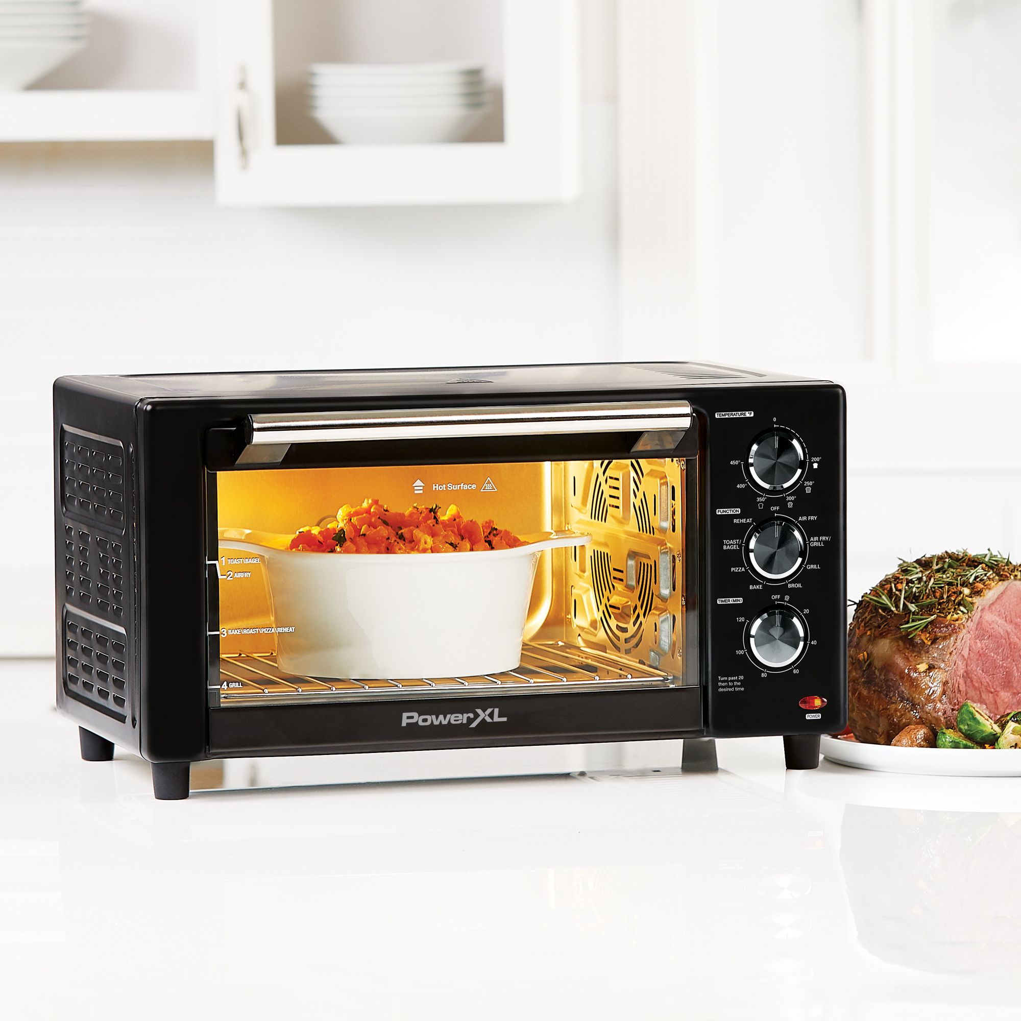 PowerXL Air Fryer Grill Toaster Oven PXLAFG, Color: Black - JCPenney