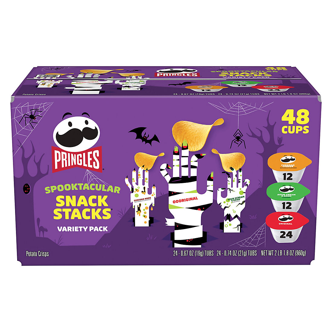 Pringles Halloween Snack Stacks Variety Pack, 48 pk. - BJs Wholesale Club