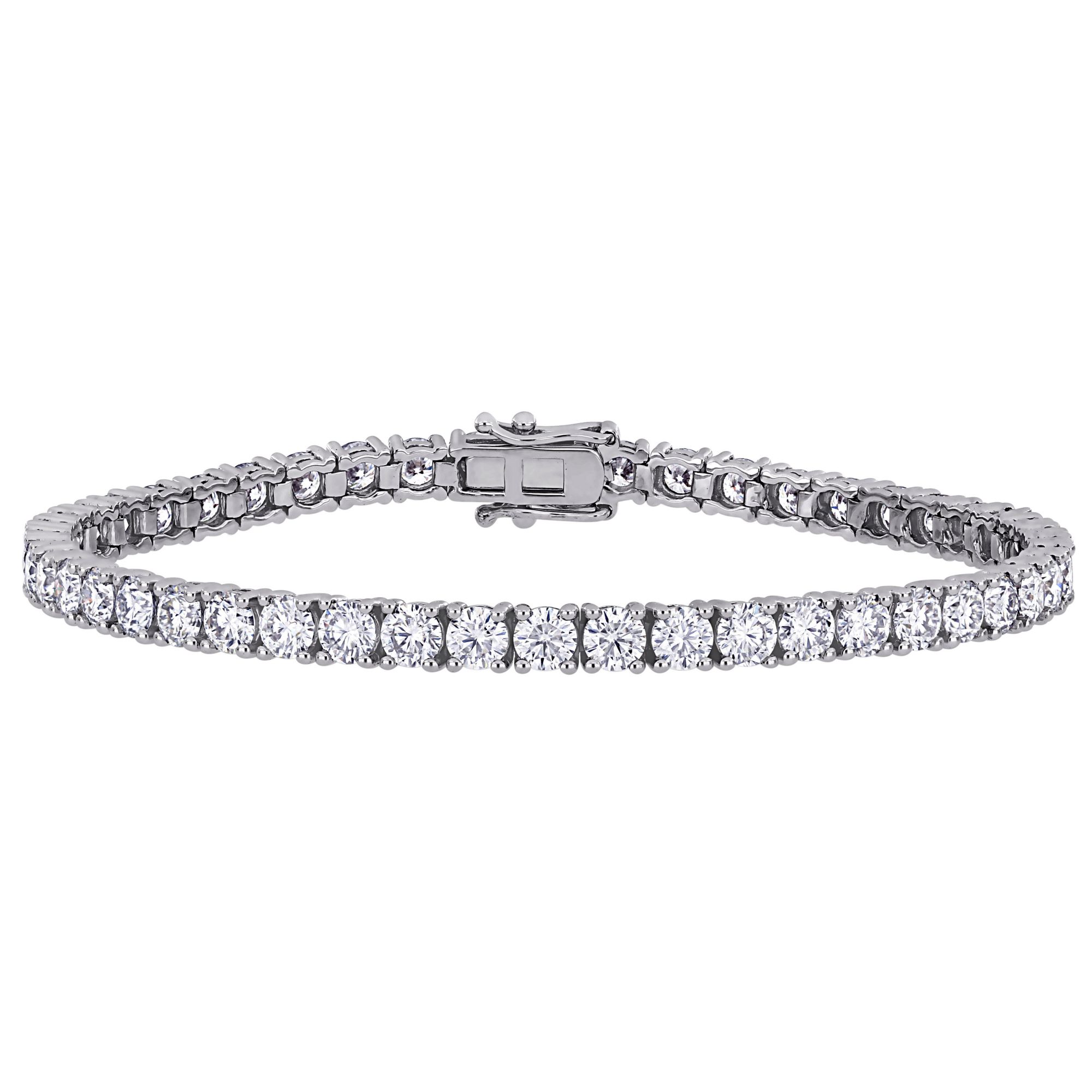 14K White Gold Diamond Tennis Bracelet