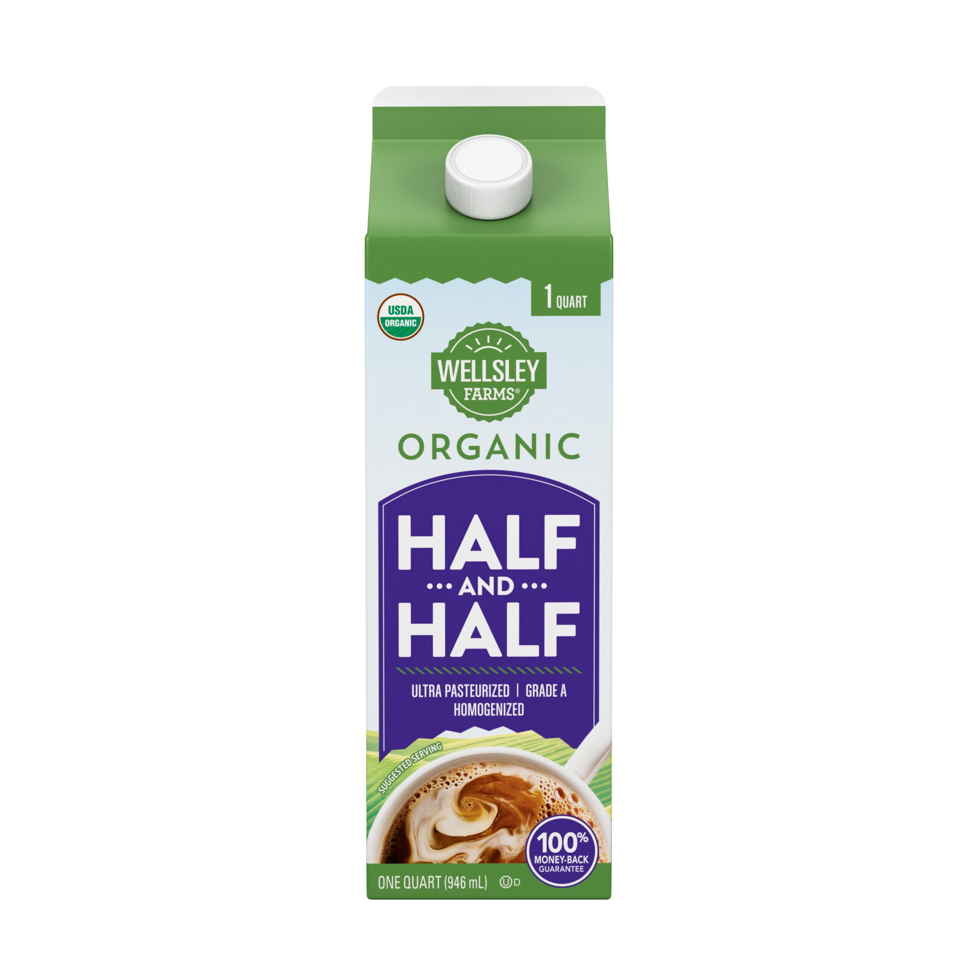 Wellsley Farms Organic Half And Half 32oz Bjs Wholesale Club