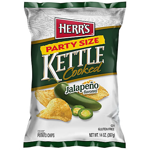 Herr's Jalapeno Kettle Chips, 14 oz.