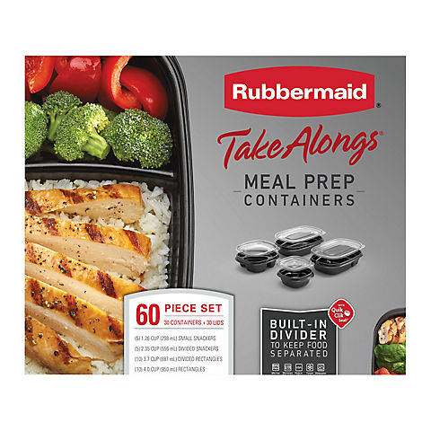 Rubbermaid 60-Pc. TakeAlongs Meal Prep Containers Set