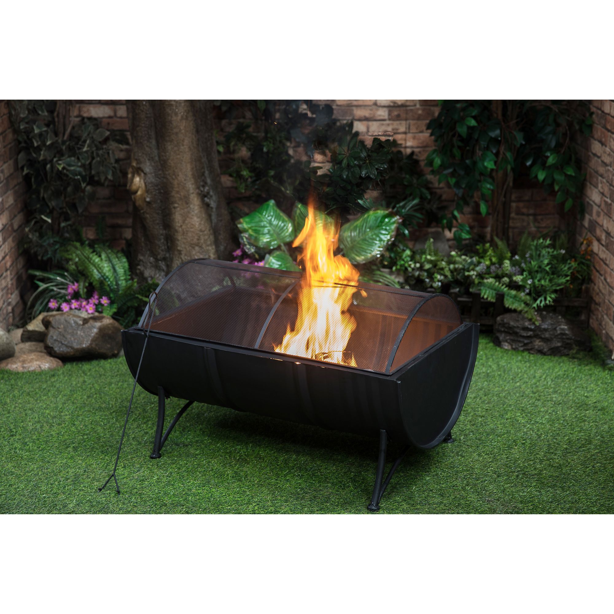 Berkley Jensen 35 Wood Fire Pit With Cover Bjs Wholesale Club