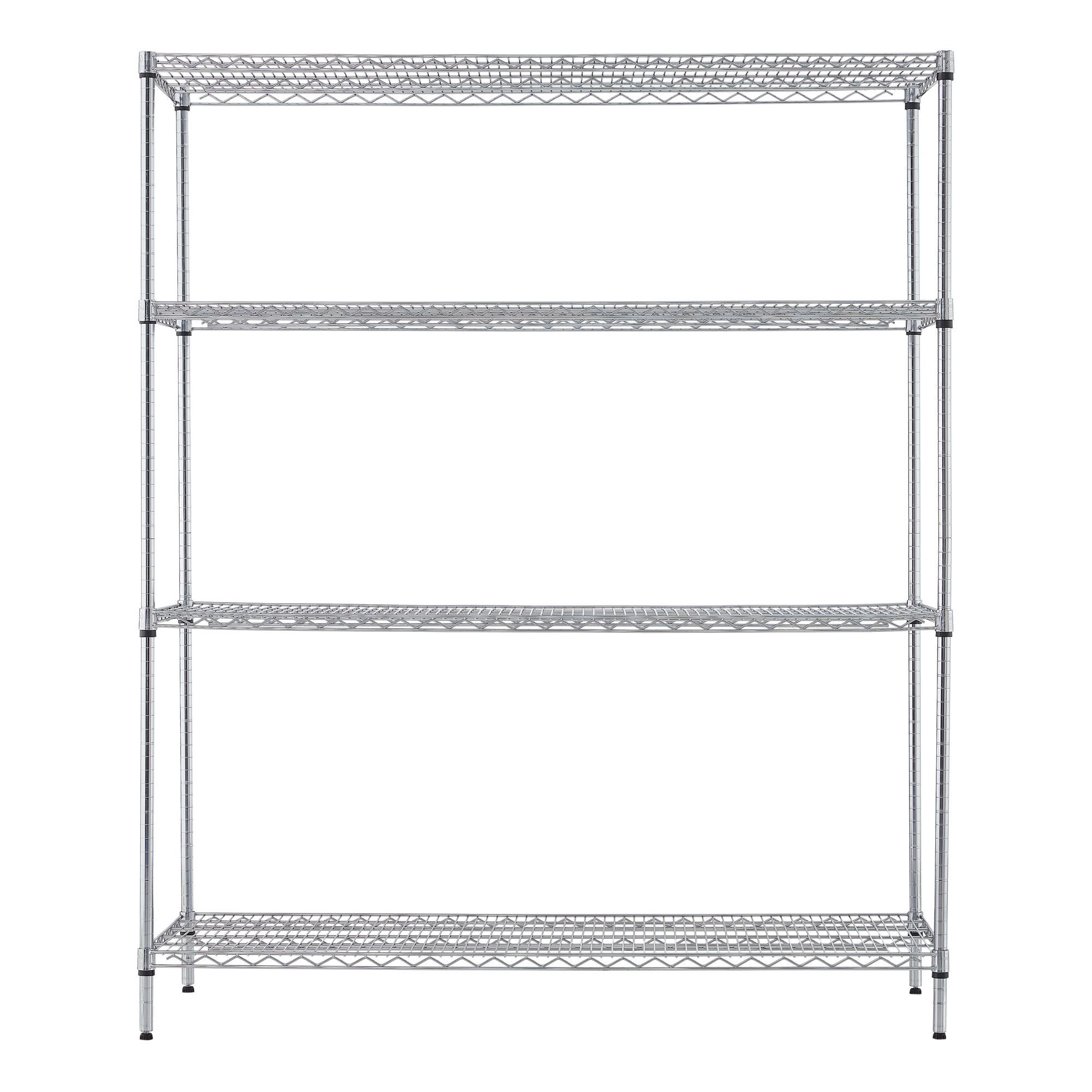 Berkley Jensen Four Shelf Industrial Wire Shelving - Chrome | BJ's ...