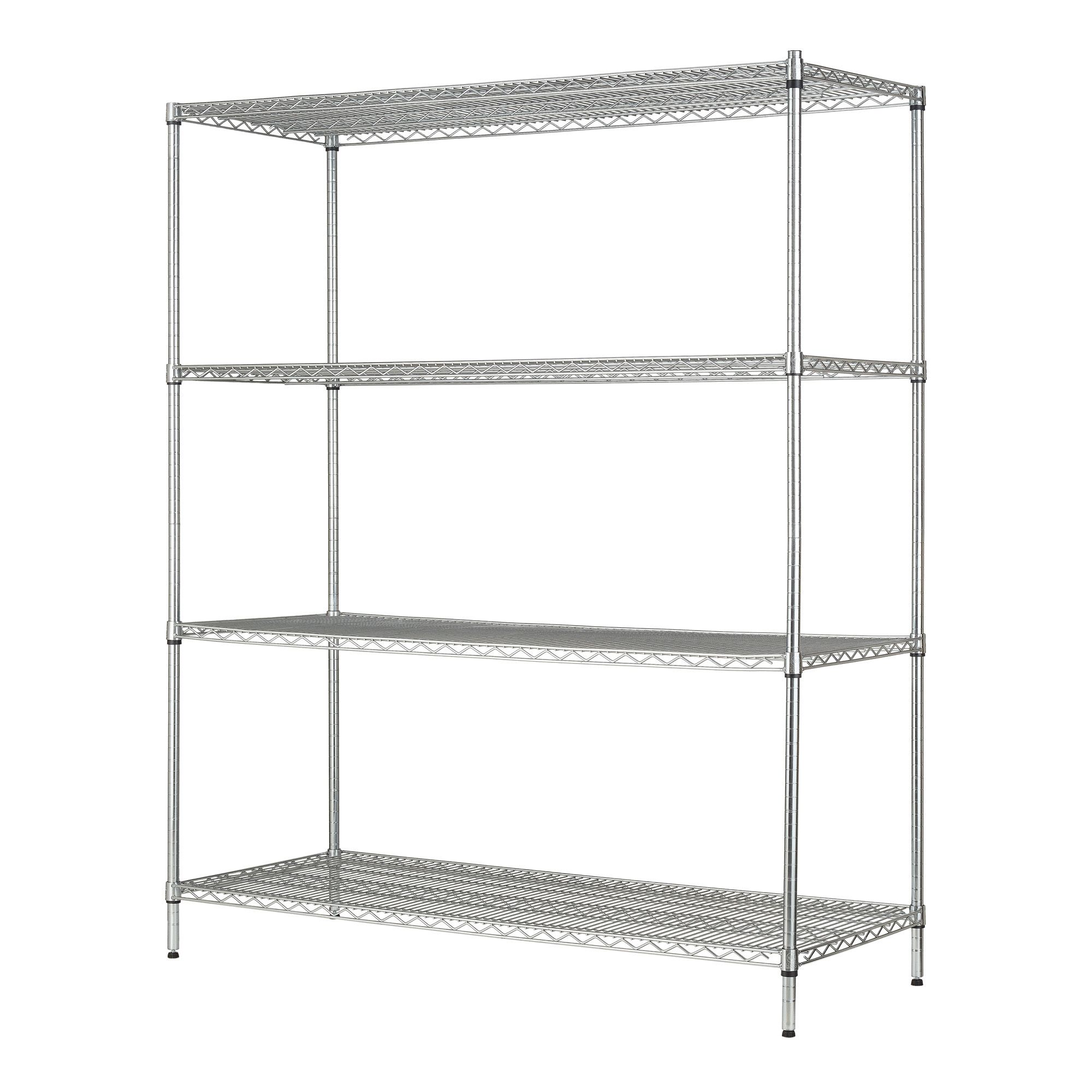 Berkley Jensen 4-Tier Metal Shoe Rack - Black