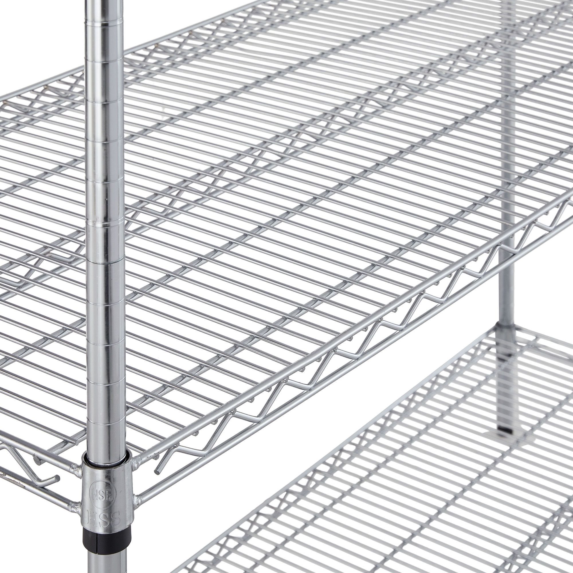 24 Berkley Jensen 6-Shelf Steel Rack - Silver