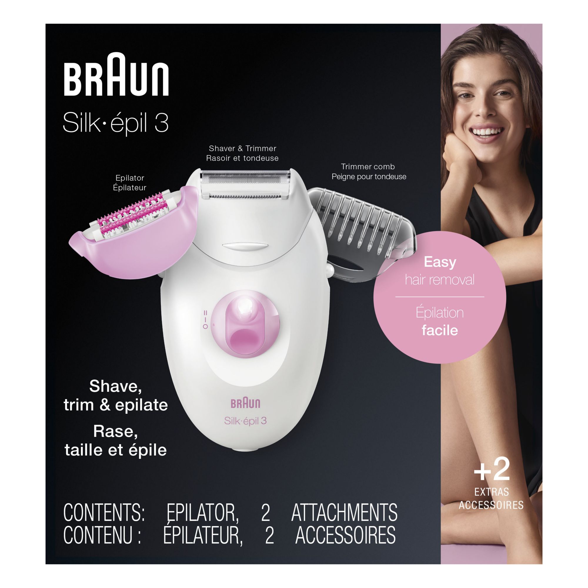 braun silk epil 3 trimmer