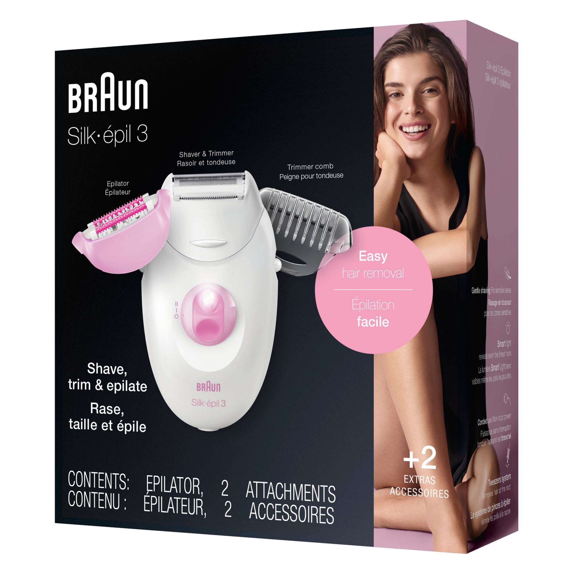 Braun products for men and women grooming