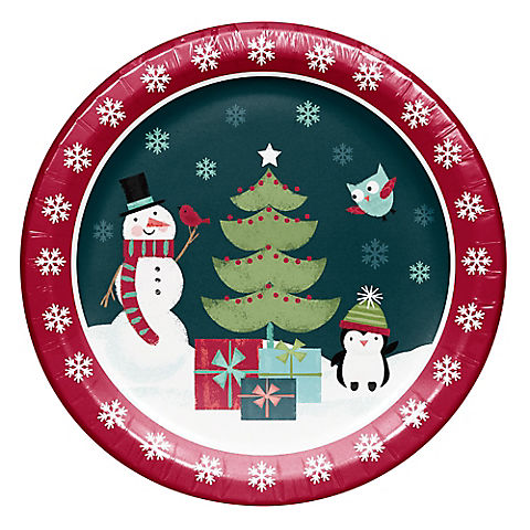 Artstyle 'Holiday Friends' 10"  Dinner Paper Plates, 40 ct.