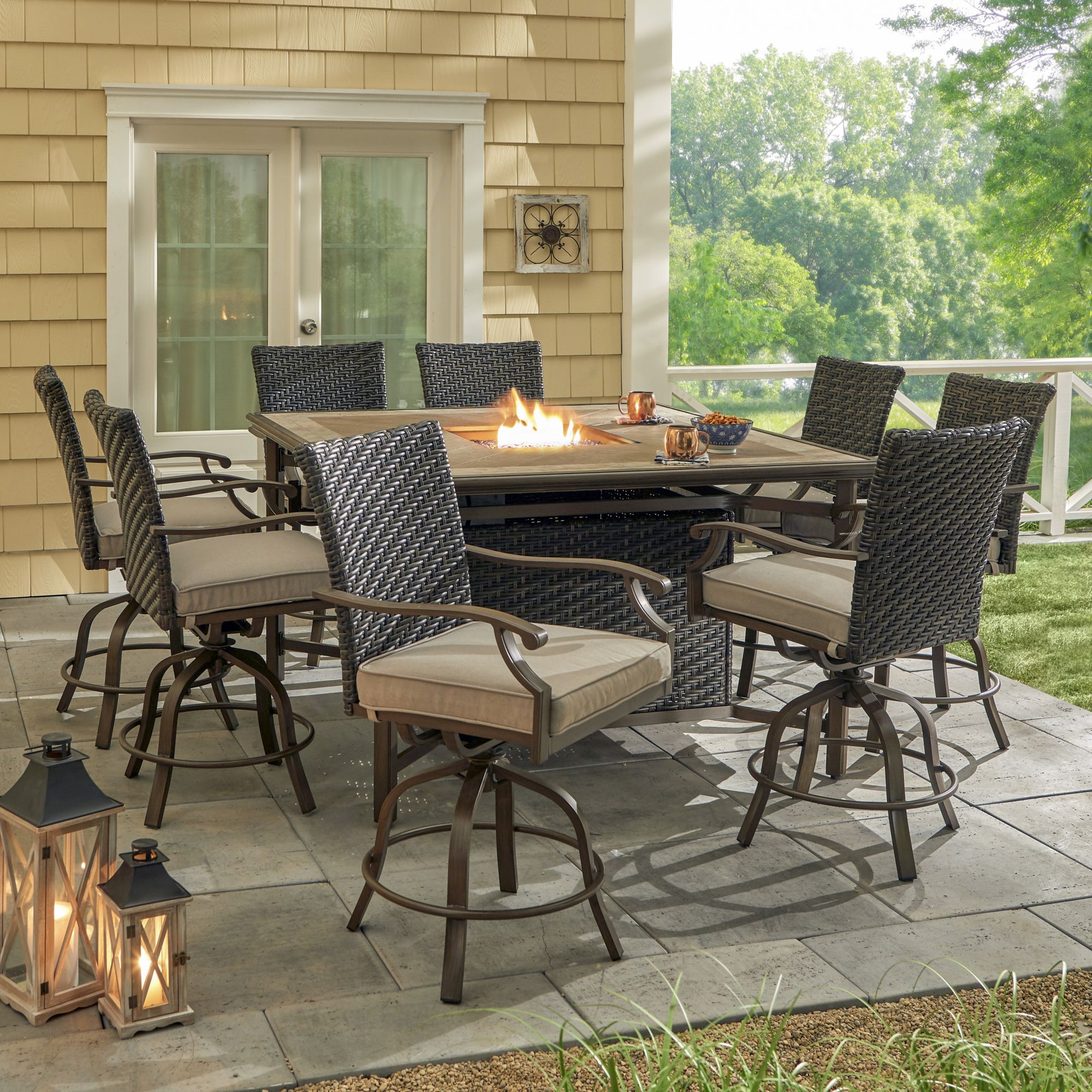 High dining best sale patio set