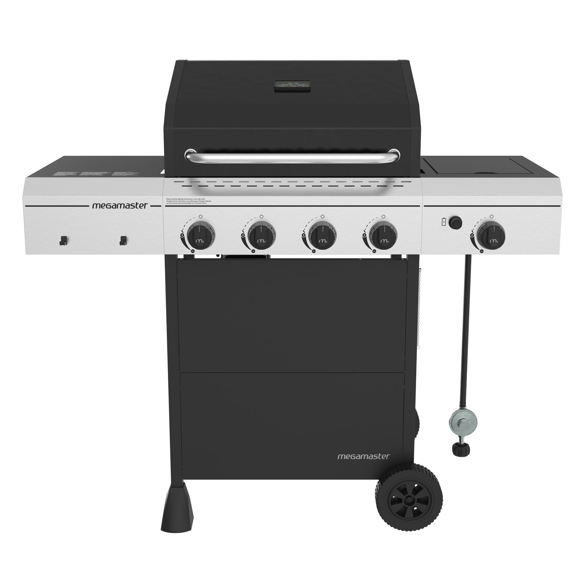 Megamaster 4 Burner Gas Grill with Side Burner