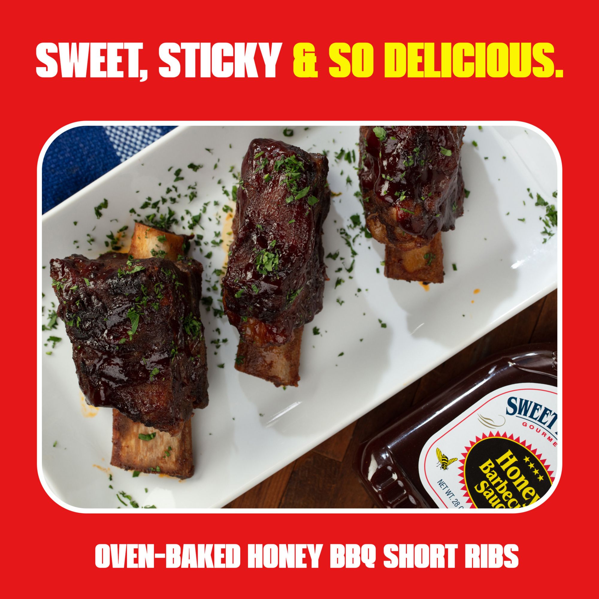 Sweet Baby Ray's Honey BBQ Sauce, Sweet and Tangy Flavor, Gluten Free, 2 pk./40 oz.