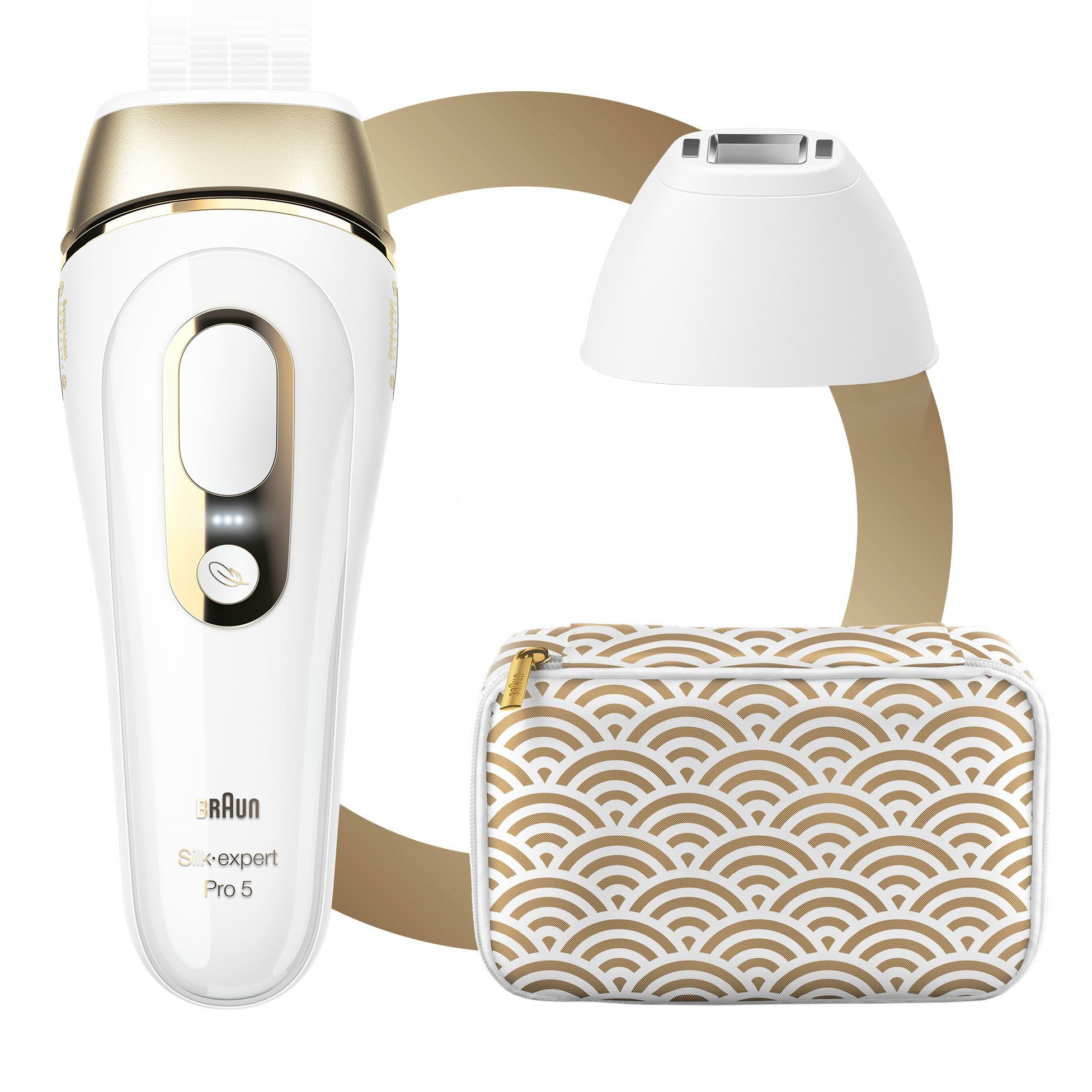 Braun Silk expert Pro 5 IPL Hair Removal System, PL5137 with Venus Swirl  Razor, FDA Cleared - White and Gold