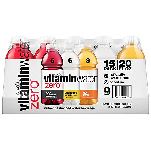 Glaceau Assorted Flavor Vitamin Water Zero, 15 pk./12 oz.