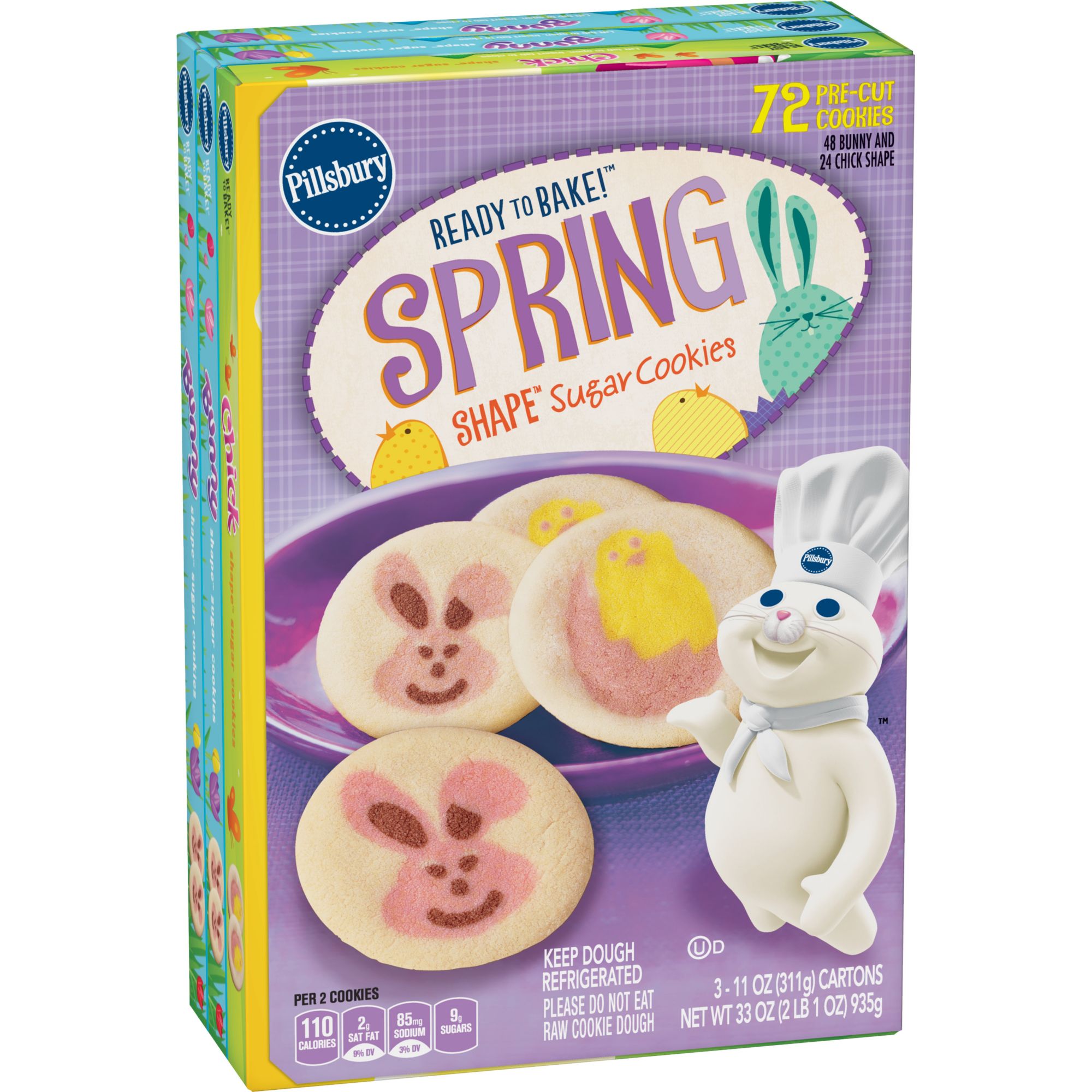 Pillsbury Spring Cookies 3 Pk 11 Oz Bjs Wholesale Club