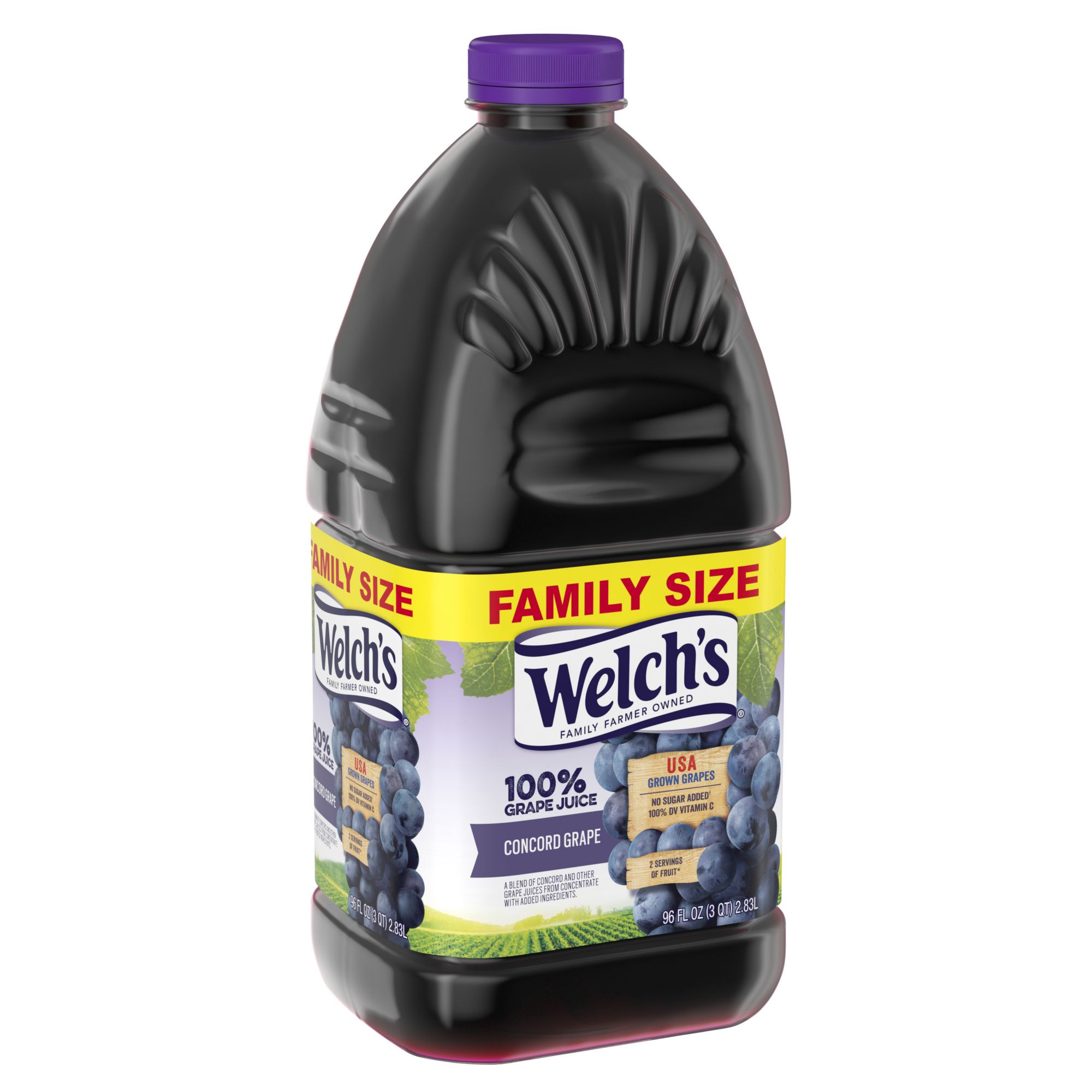 Welch's Grape 100% Juice 24 oz. Glass Bottle