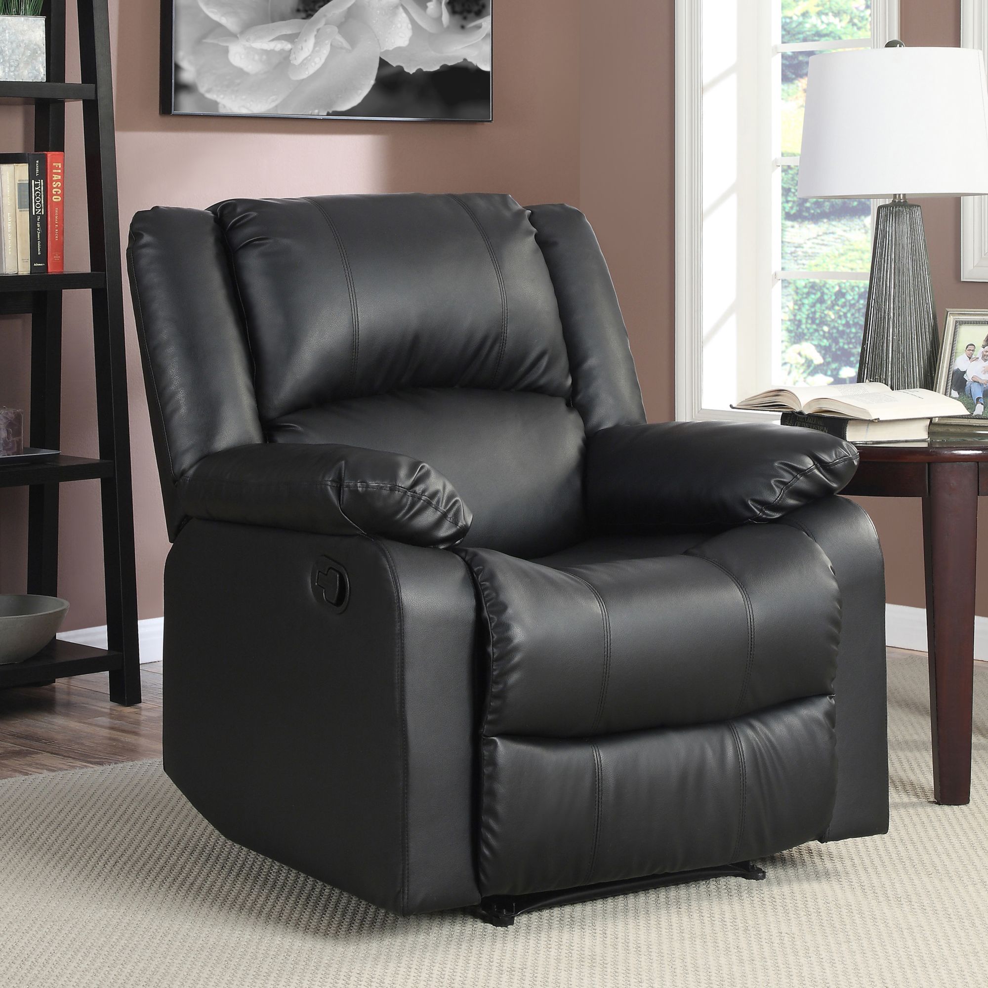 Relax A Lounger Parson Recliner Black Bjs Wholesale Club