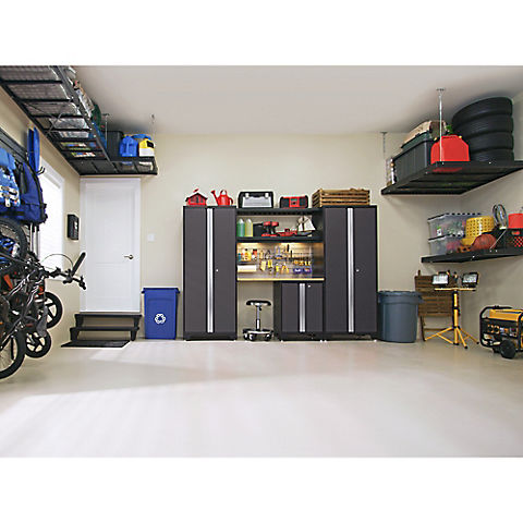 NewAge Bold Series 9-Pc. Garage Cabinet Set – Bamboo Worktop