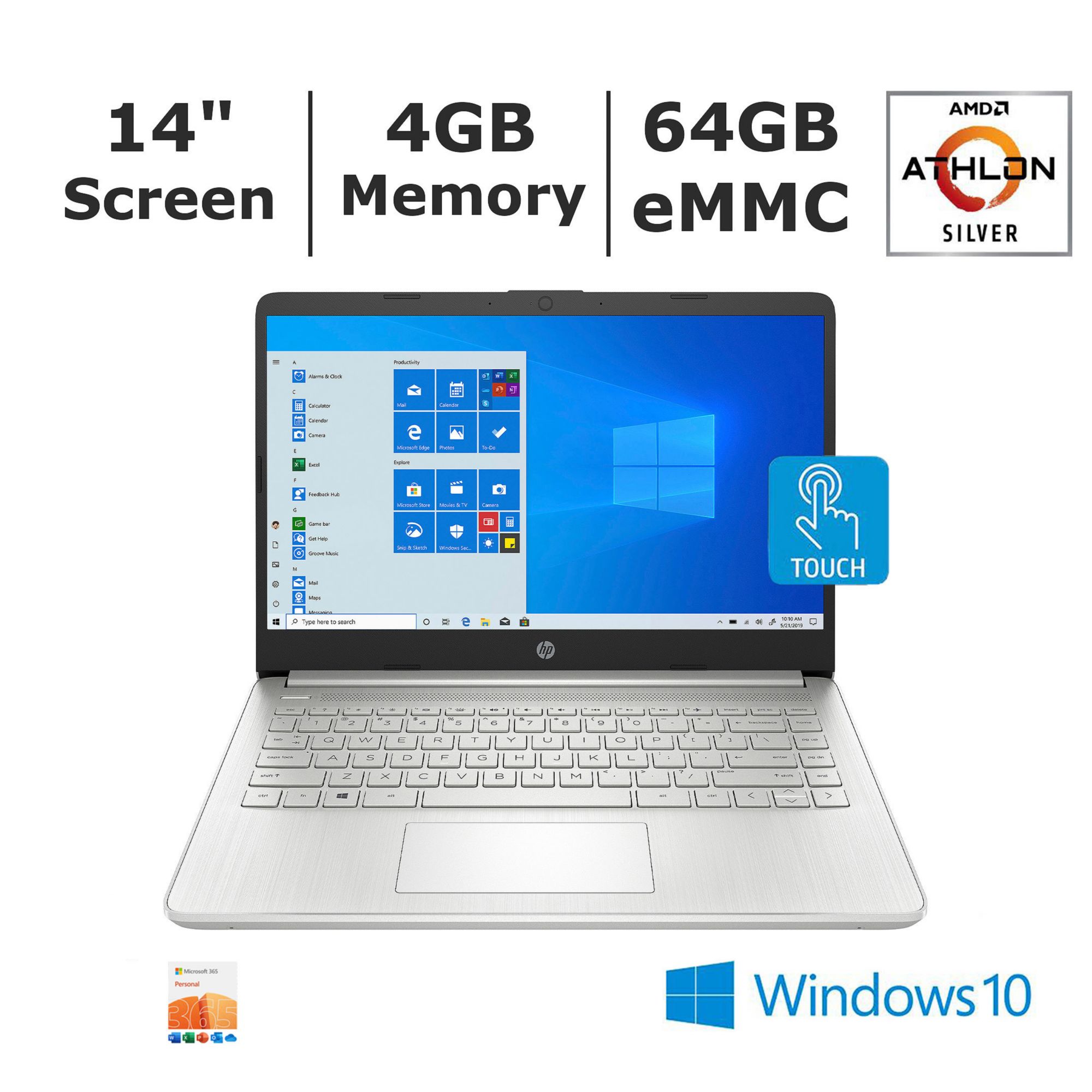 HP 15-dy2046ms Laptop, Intel Core i3-1125G4 Processor