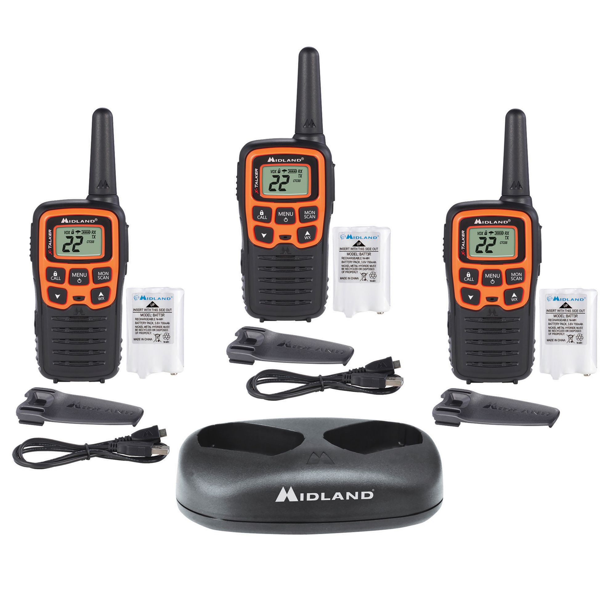 Midland T51X3VP3 X-TALKER Two Way Radios