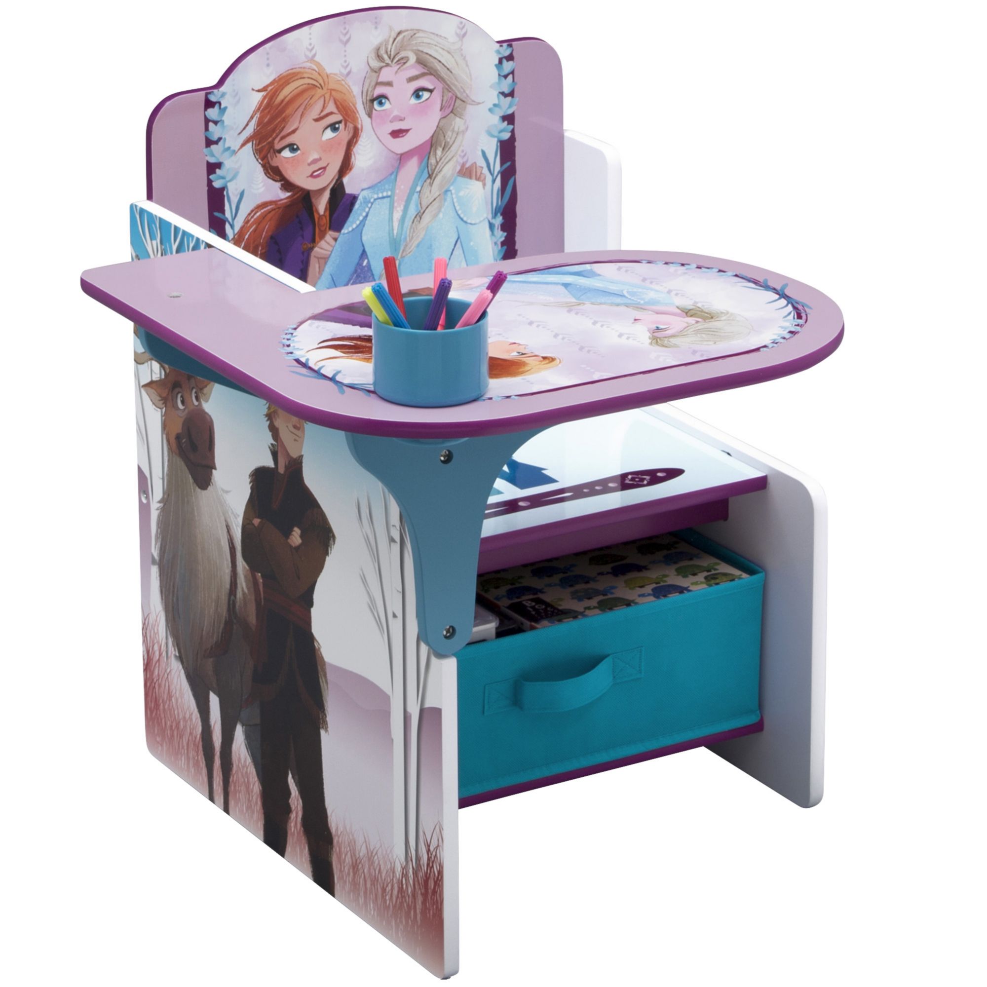 Frozen II Chair Desk with Storage Bin - Delta Children