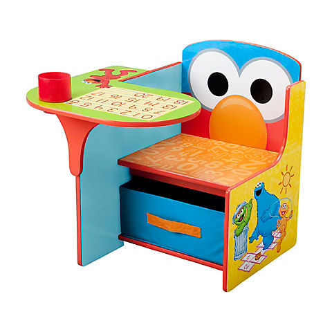 Delta Children Sesame Street Chair Desk with Storage Bin