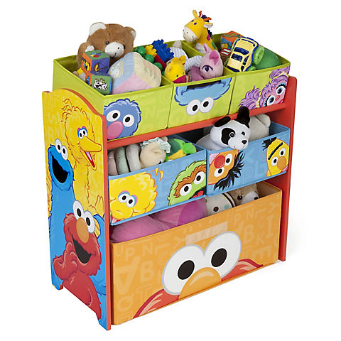 Delta Children Sesame Street 6-Bin Toy Organizer
