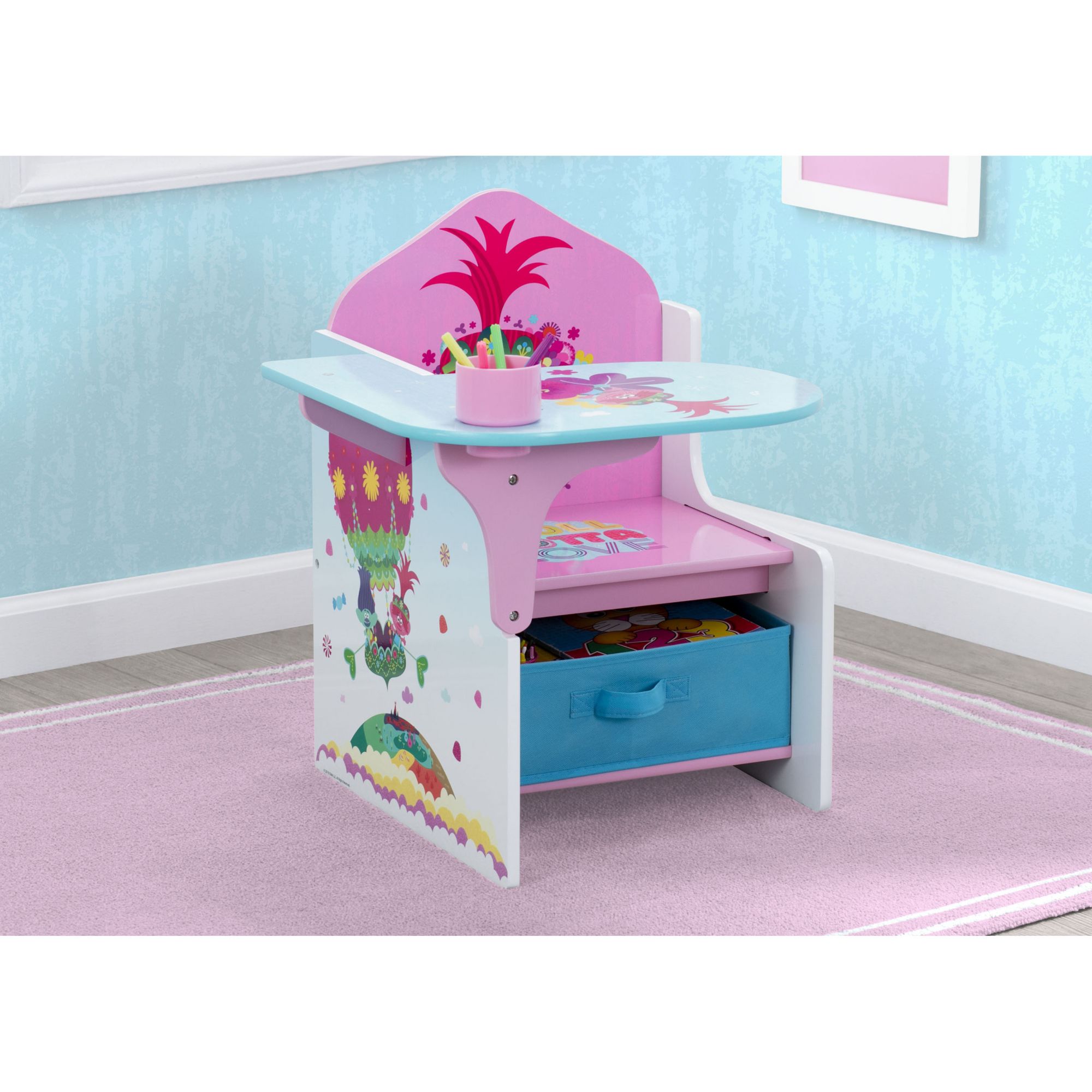 delta children's products chair desk with storage bin