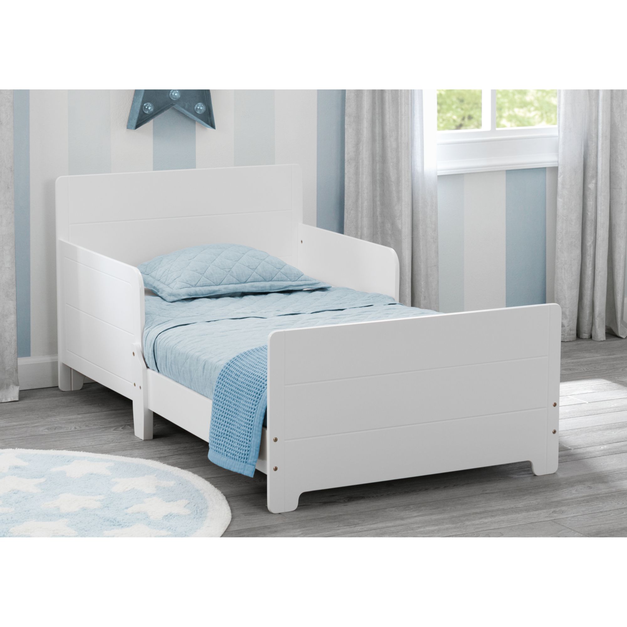 Delta Children MySize Wood Toddler Bed Bianca White BJ s