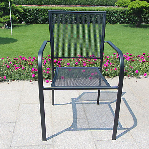 Berkley Jensen Stackable Mesh Steel Bistro Chair