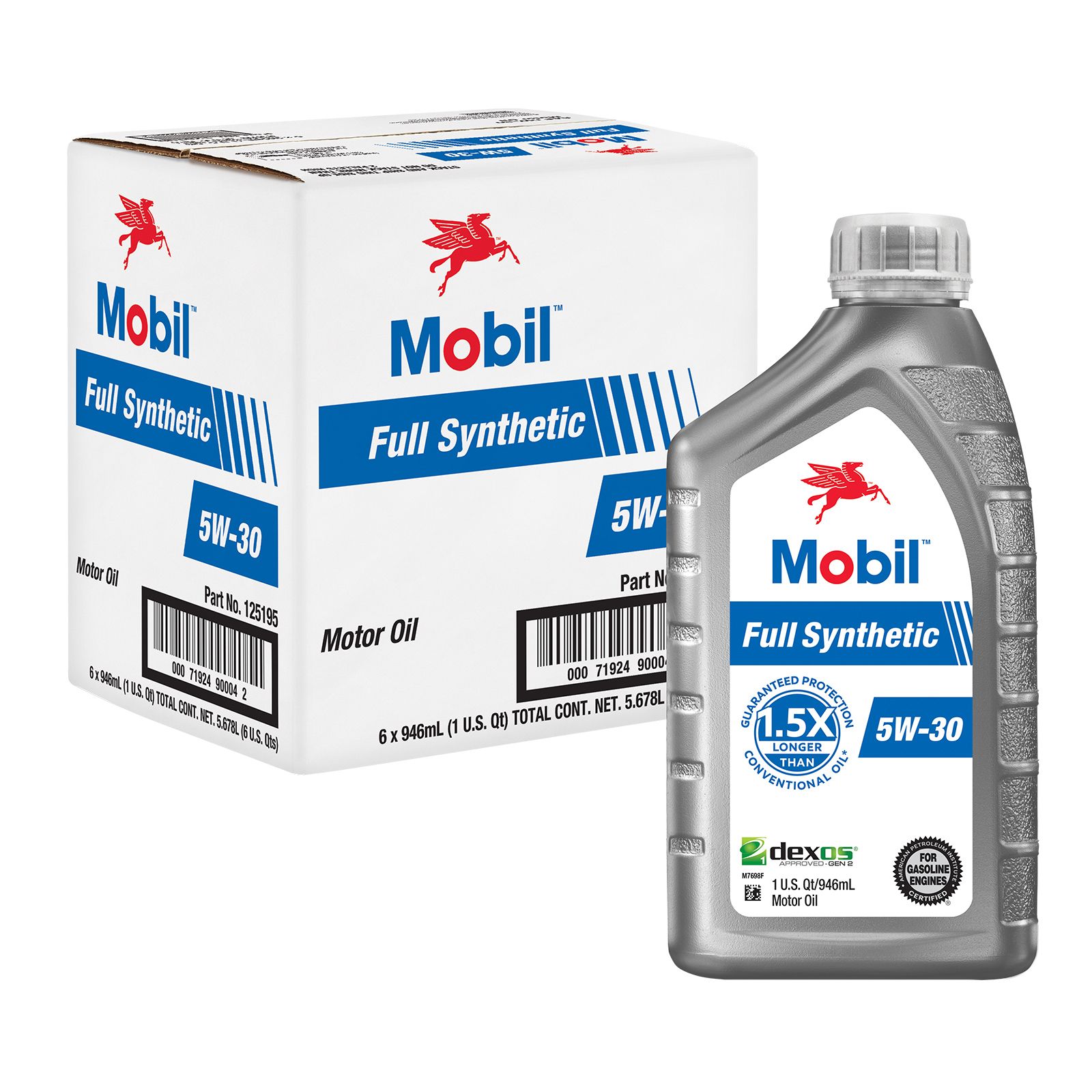 2 pack) Mobil 1 Advanced Full Synthetic Motor Oil 5W-30, 5 Quart (Pack of  3) 