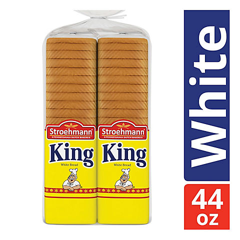 Stroehmann's King White Sandwich Bread, 2 pk./20 oz.