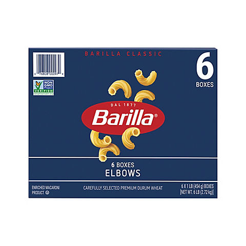Barilla Elbow Pasta, 16 oz.- 6 pk.