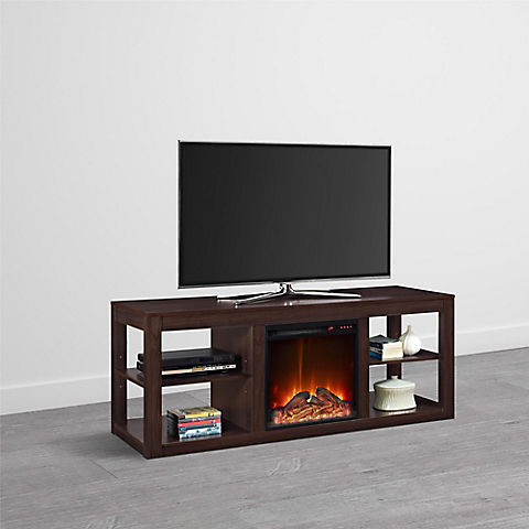 Ameriwood Home Parsons Electric Fireplace TV Stand for TVs up to 65"