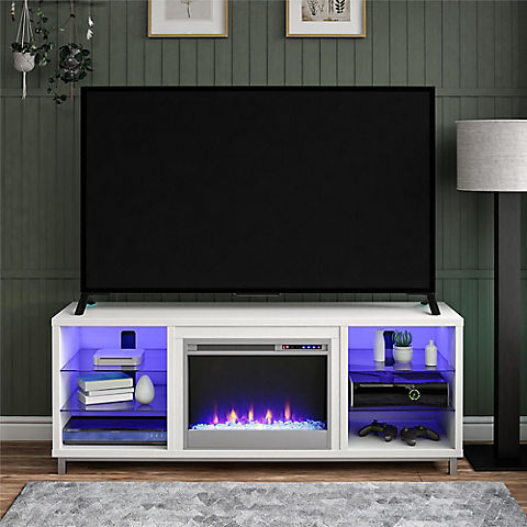 Ameriwood Home Lumina Fireplace TV Stand for TVs up to 70"