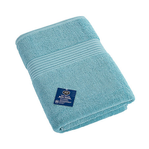Berkley Jensen Cotton Bath Towel - Sea Blue Solid